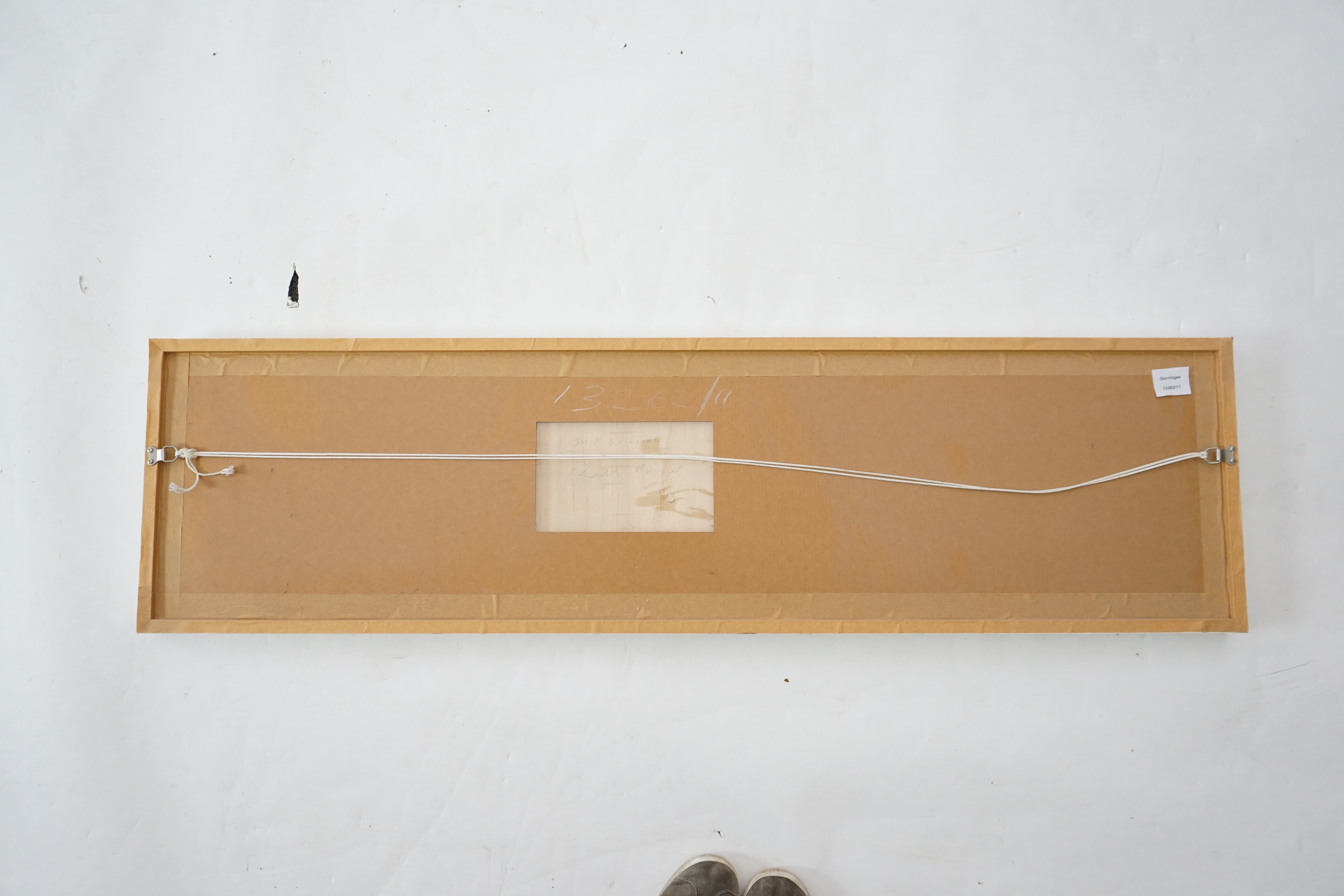 Artwork by Keith Purser, Ship Building, Made of mixed media on board