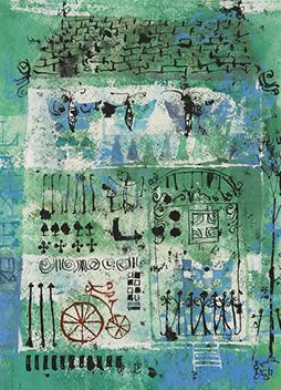 green house and a bicycle by Giko Hayakawa