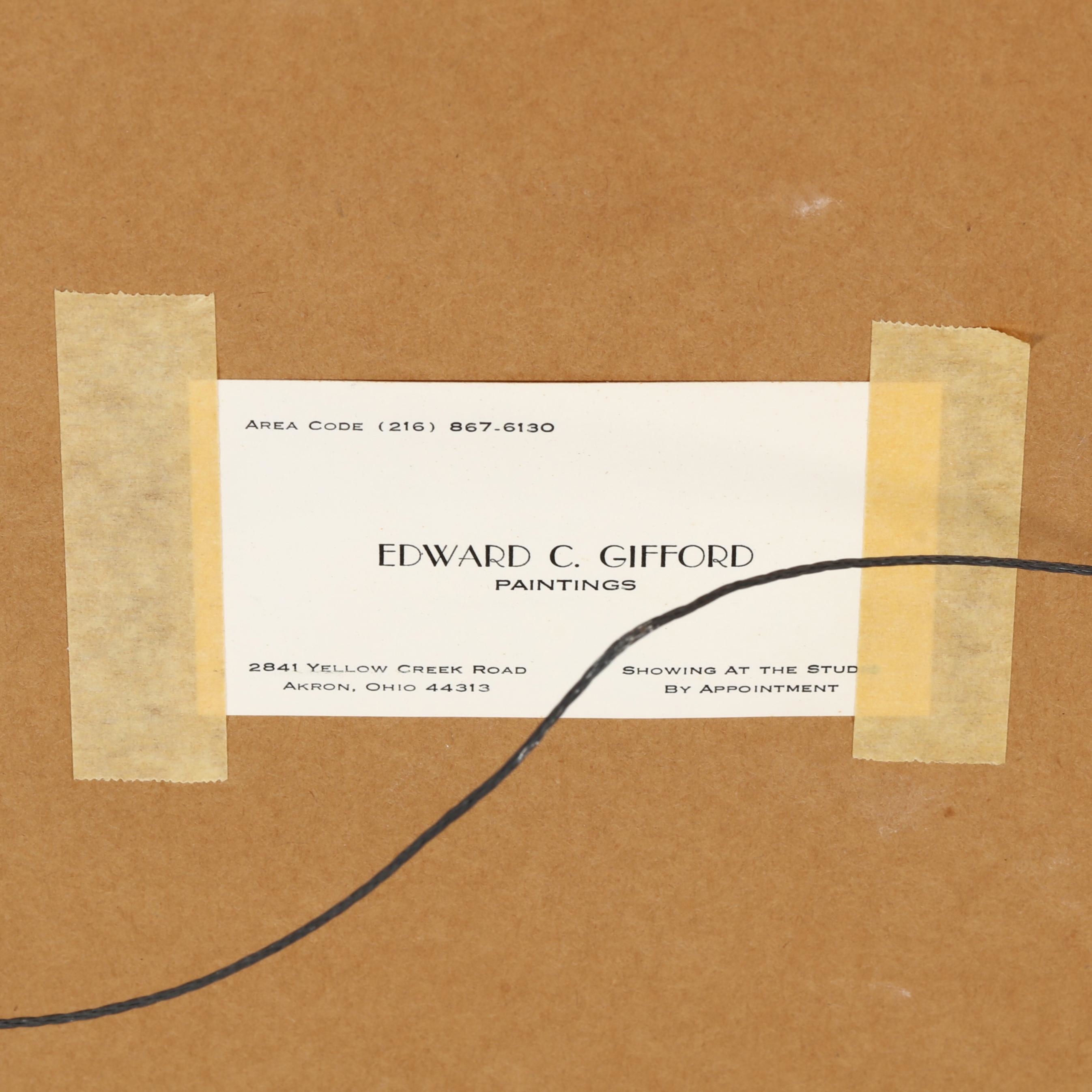 Artwork by Edward C. Gifford, Untitled (Man in Snow, Made of Watercolor and gouache on paper