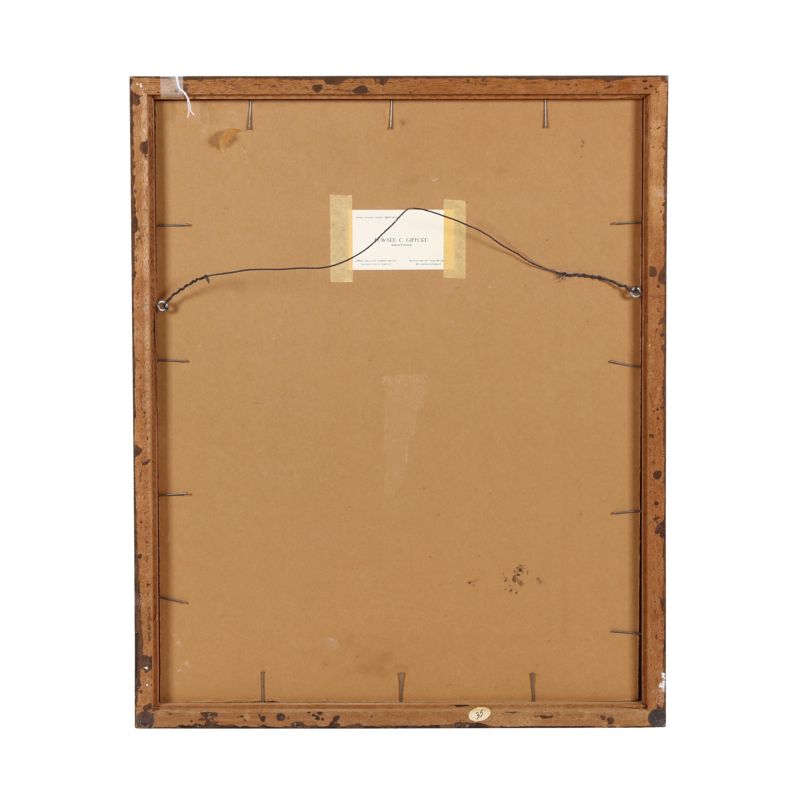 Artwork by Edward C. Gifford, Untitled (Man in Snow, Made of Watercolor and gouache on paper