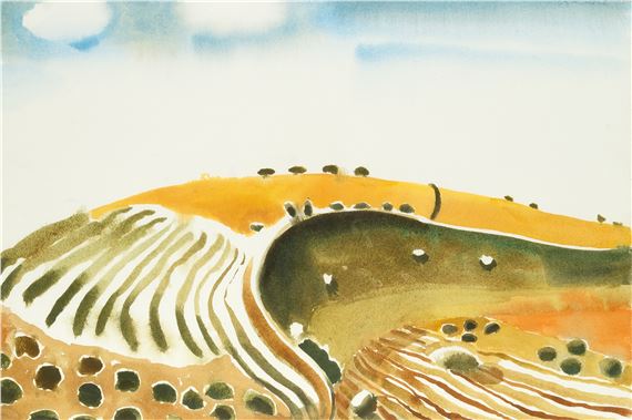 Trees, Ploughed and Planted Field, 1987 by Michael Cullimore, 1987