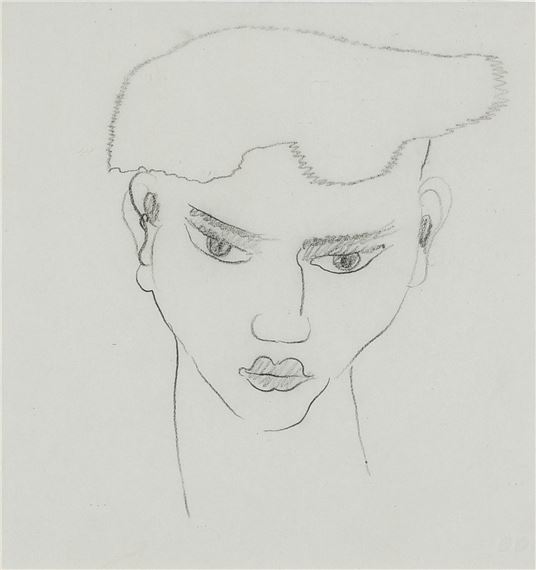 Head of a Young Man by Emmanuel Gondouin