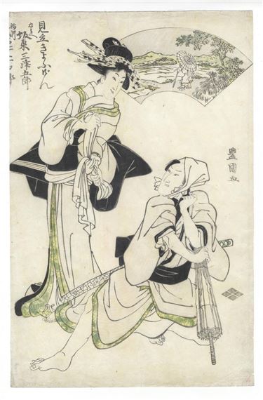 Toyokuni I Utagawa, Kabuki Actors in their Roles by Utagawa Toyokuni, early 19th century