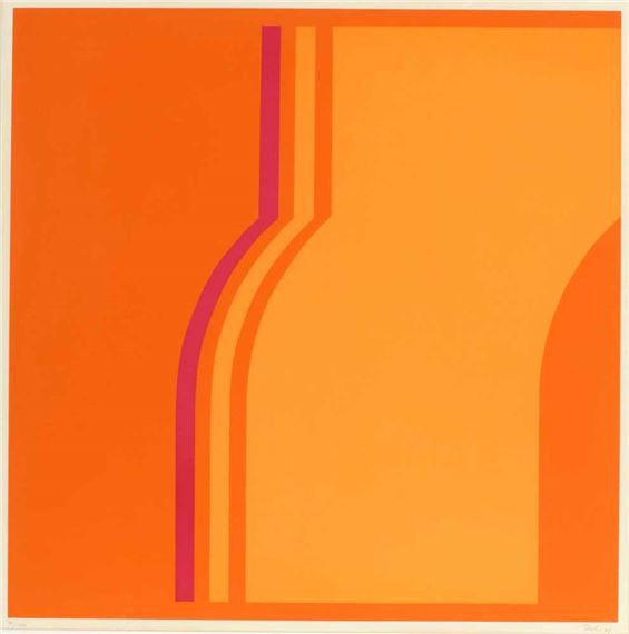 Günter Dohr1936 Münster - 2015 Krefeld - Geometrische Komposition - Farbserigrafie/Papier. 95/100 by Günter Dohr, (19)68