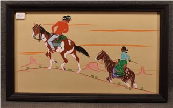 Natives on horseback - Curtis Eriacho