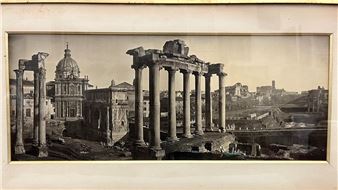 PANORAMIC VIEW OF ROMAN FORUM, CIRCA 1880 - Giacomo Brogi