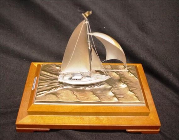 Seki Takehiko | well presented sterling silver yacht | MutualArt