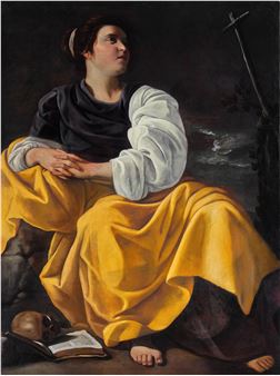 Mary Magdalen in meditation - Artemisia Gentileschi