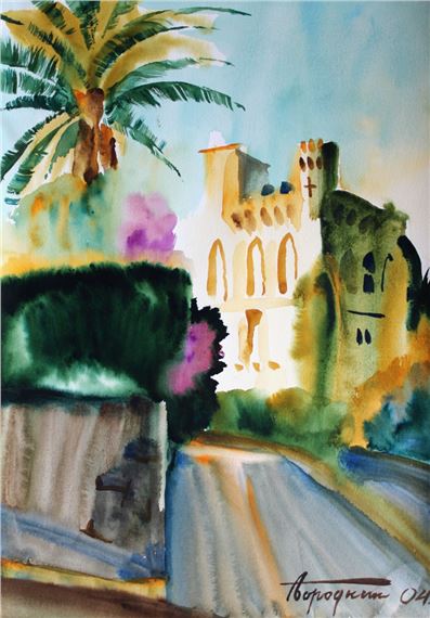 The sun on the way to Cannes by Anatoly Borodkin, 2004