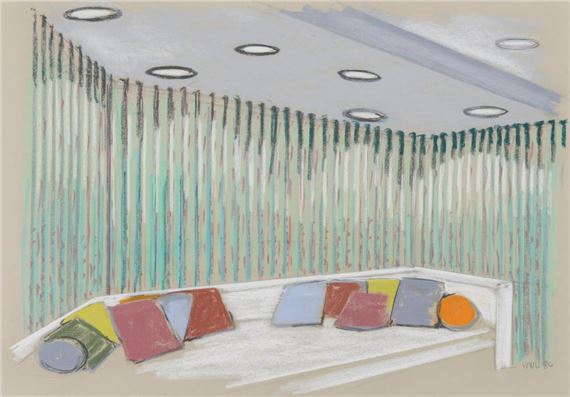 . Sofa with Cushions by William Leavitt, 1986