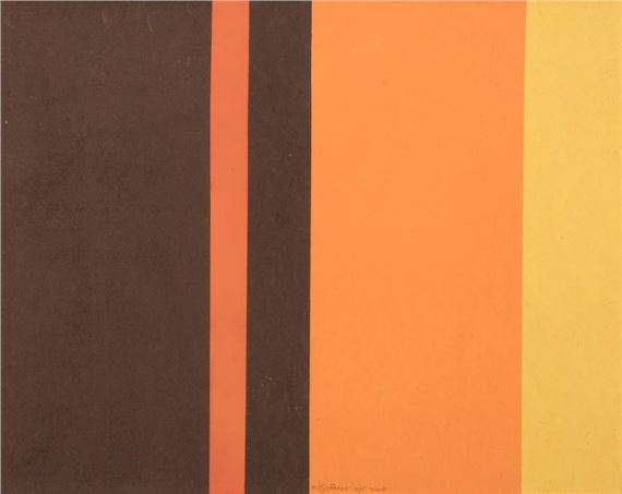 . Black-red-orange-yellow by Willy Boers, 1975