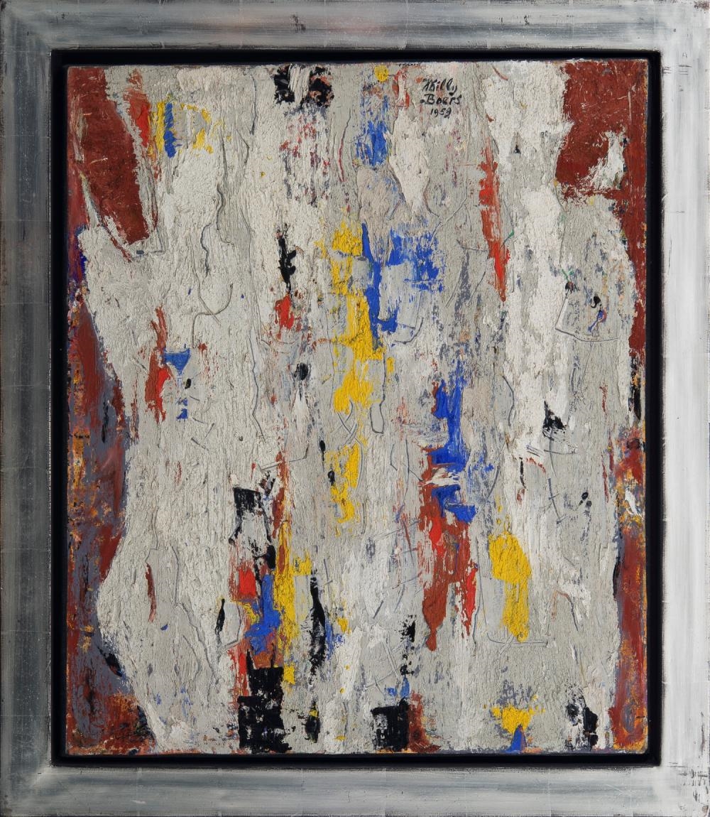 Artwork by Willy Boers, . Propos d'un jour [A day in the life], Made of oil and sand on canvas