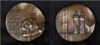 Éneklő lányok Tétény - Promontor művészeti napok emlékérme - Janzer Frigyes