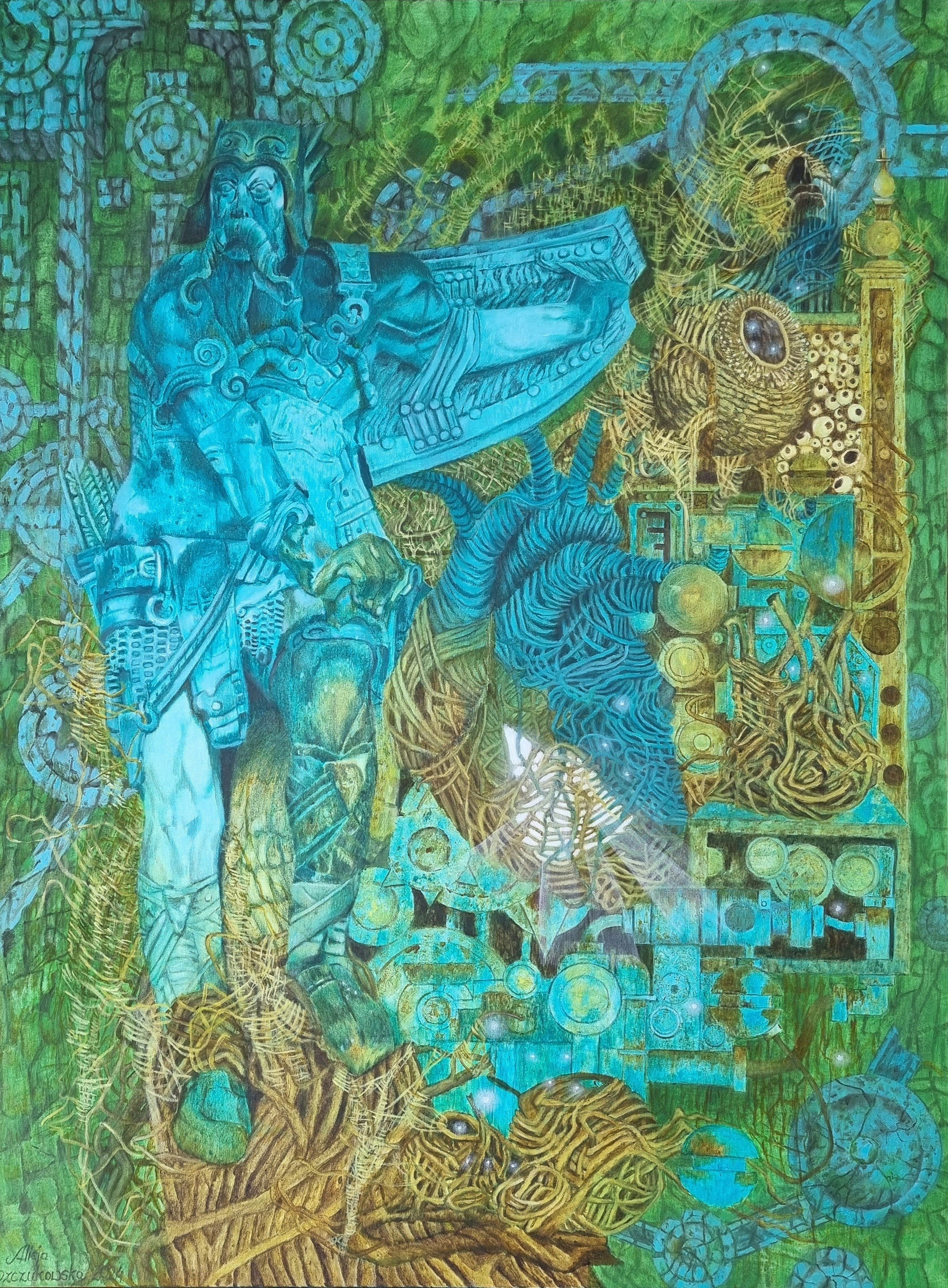 Artwork by Alicja Szczukowska, Secretly the Heart of the Soul, Made of oil on canvas