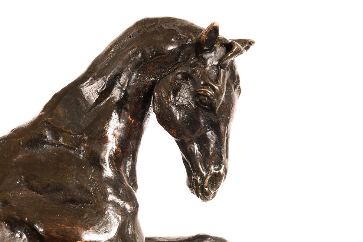 Artwork by Siobhan Bulfin, Friends, Made of bronze on a wooden base - number 4 from an edition of 9