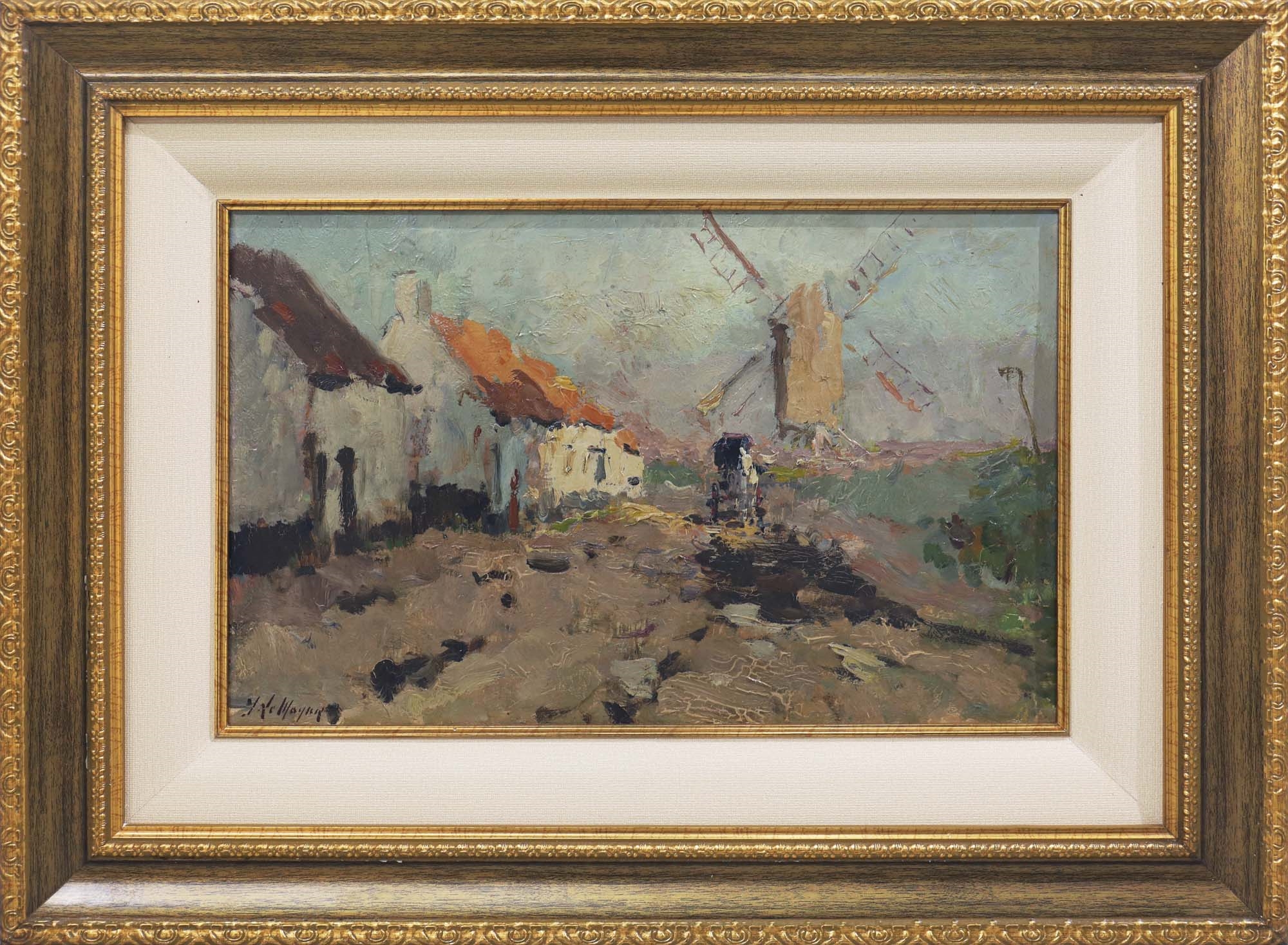 Artwork by Adrien Jean Le Mayeur de Merprés, ADRIEN JEAN LE MAYEUR DE MERPRES | Village View, Made of Oil on board