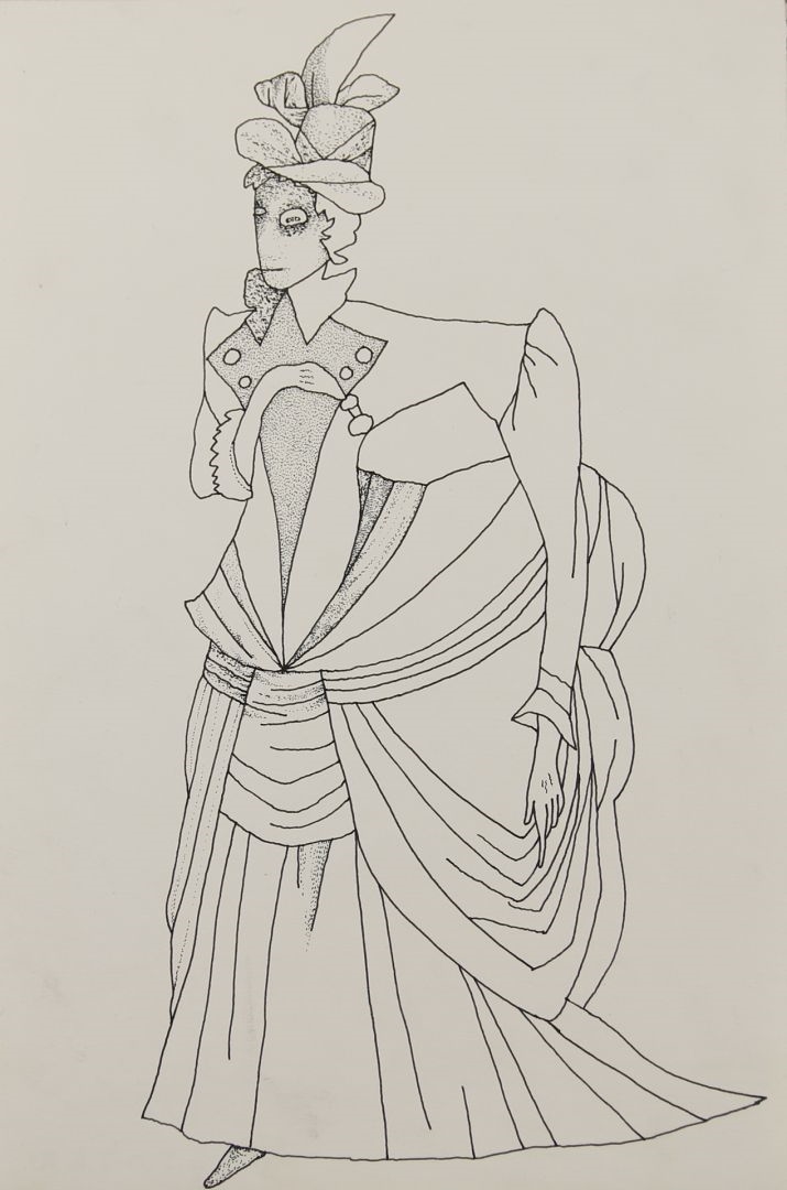 Artwork by Imre Szemethy, Asszonyalak, Made of tusrajz