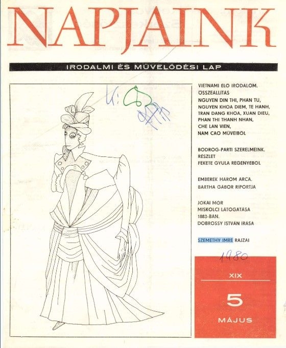 Artwork by Imre Szemethy, Asszonyalak, Made of tusrajz