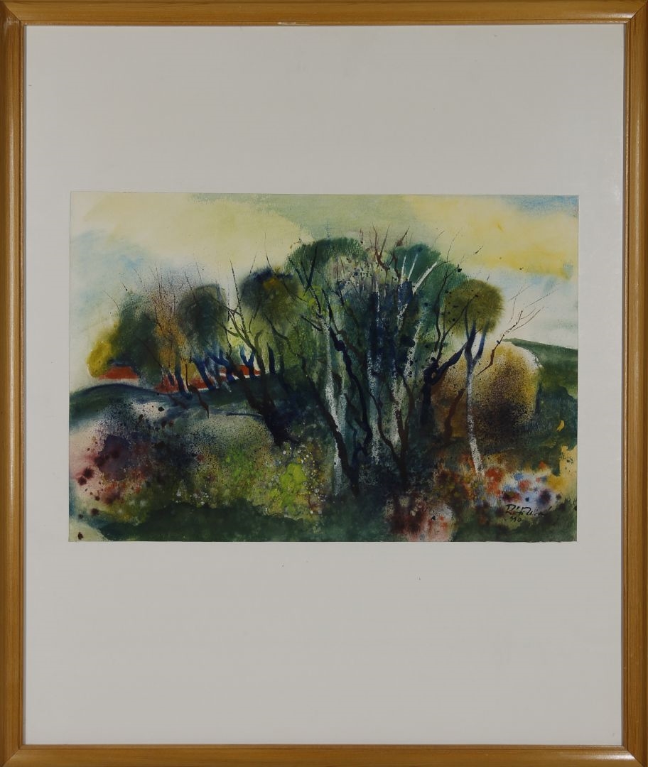 Artwork by Réti Zoltán, Facsoport, 1990, Made of akvarell