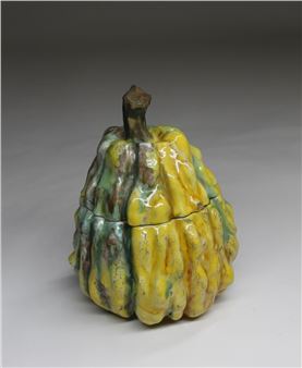 Tök formájú cukortartó fedéllel, kanál nélkül - Zilzer Hajnalka