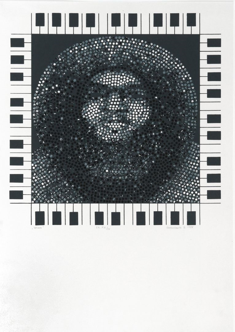 Artwork by Sándor Gavrilovits, Virtuóz", 1988, Made of szita