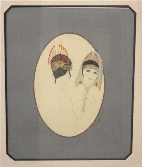 Erté | Flapper Girl Looking into Mirror, circa 1982 (Circa 1982 ...