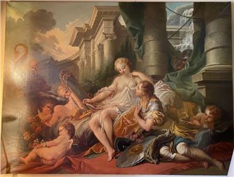 C. STAHL ROBINET, after François BOUCHER Renaud and Armide Oil on canvas - François Boucher