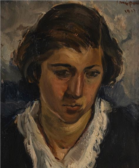 The artist's sister by Yiannis Moralis