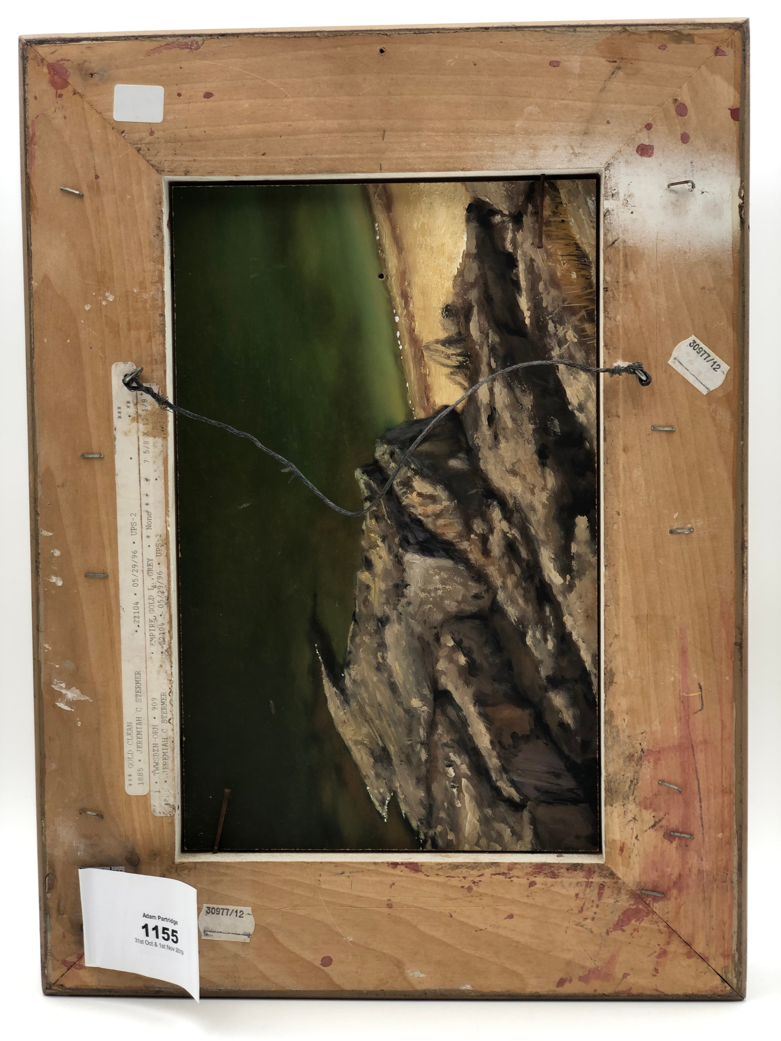 Artwork by Jeremiah Stermer, surrealist still life composition, Made of oil on board