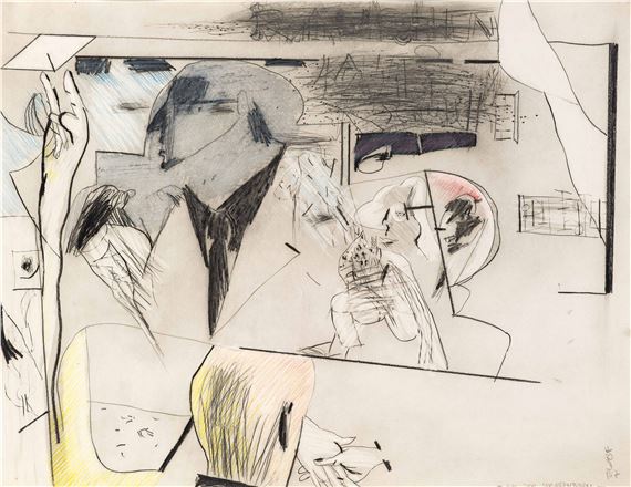 Aus der Strassenbahn by Karl Anton Fleck, 1967