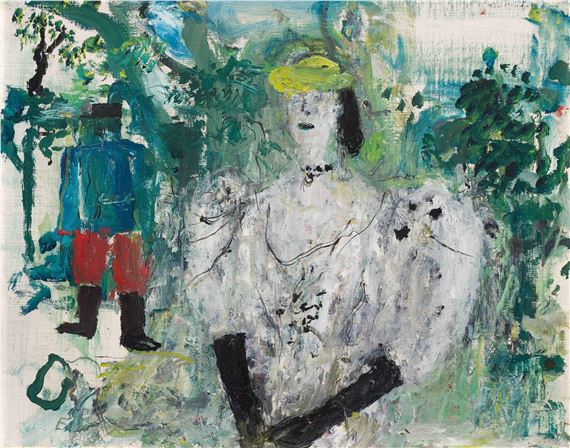 Lady with black gloves