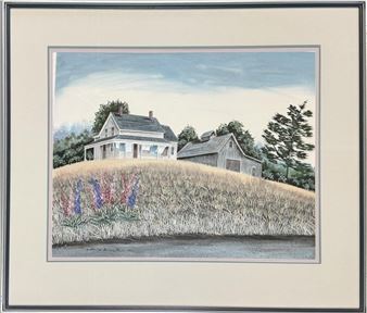 BEAUTIFUL CATHERINE KARNES MUNN SIGNED WATERCOLOR - Catherine Karnes Munn