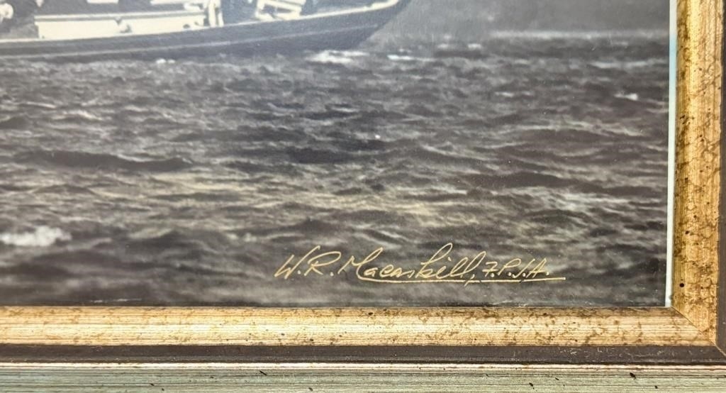 Wallace Robinson MacAskill | GREAT W.R MACASKILL BLUENOSE I HAND TINTED ...