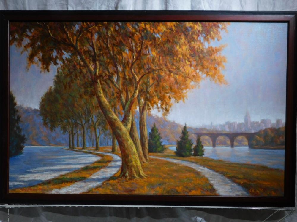 Artwork by Clay Johnson, Framed Artist Signed Oil on Canvas, Made of Oil on canvas, framed