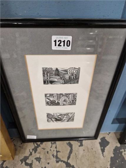 Eric Ravilious | After Eric Ravilious, a common frame to three prints ...