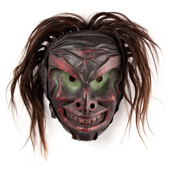 Ba̱k’wa̱s (Bookwus / Bukwus / Wild Man of the Woods) Mask by Beau Dick, c. early-circa 2000s