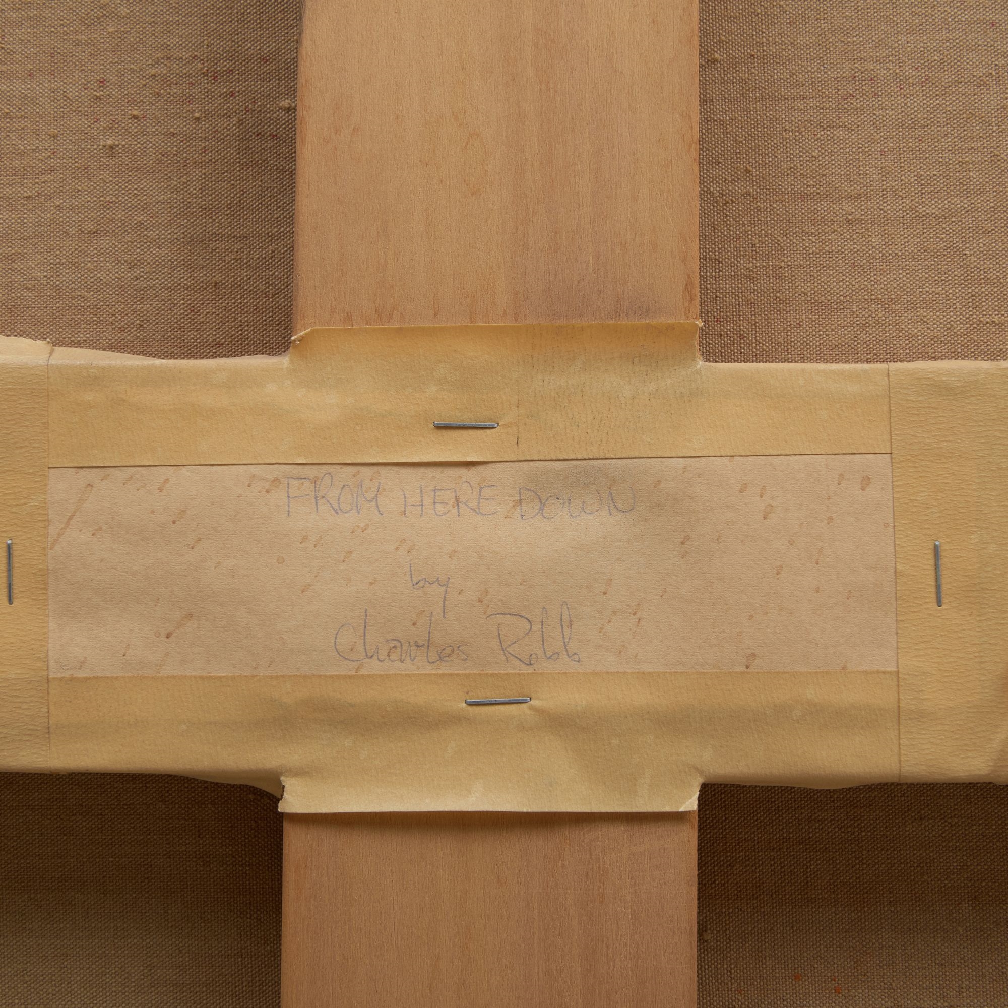 Artwork by Charles Robb, From Here Down, Made of Oil on linen