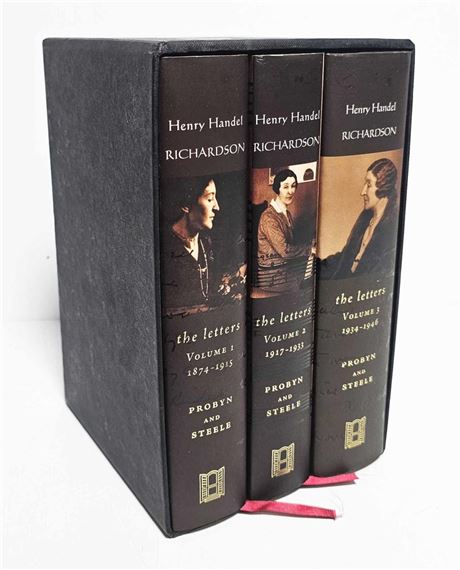 Unknown | Three volumes of letters of Henry Handel Richardson in slip ...