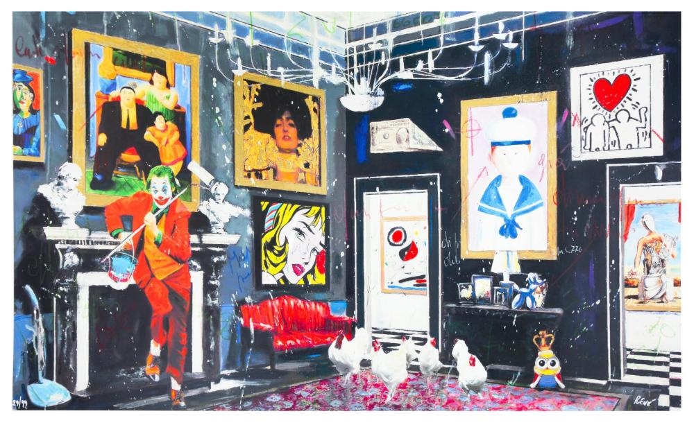 Artwork by  Reeya Rene Rajpal, Title: A colorful day, Made of Silkscreen serigraph