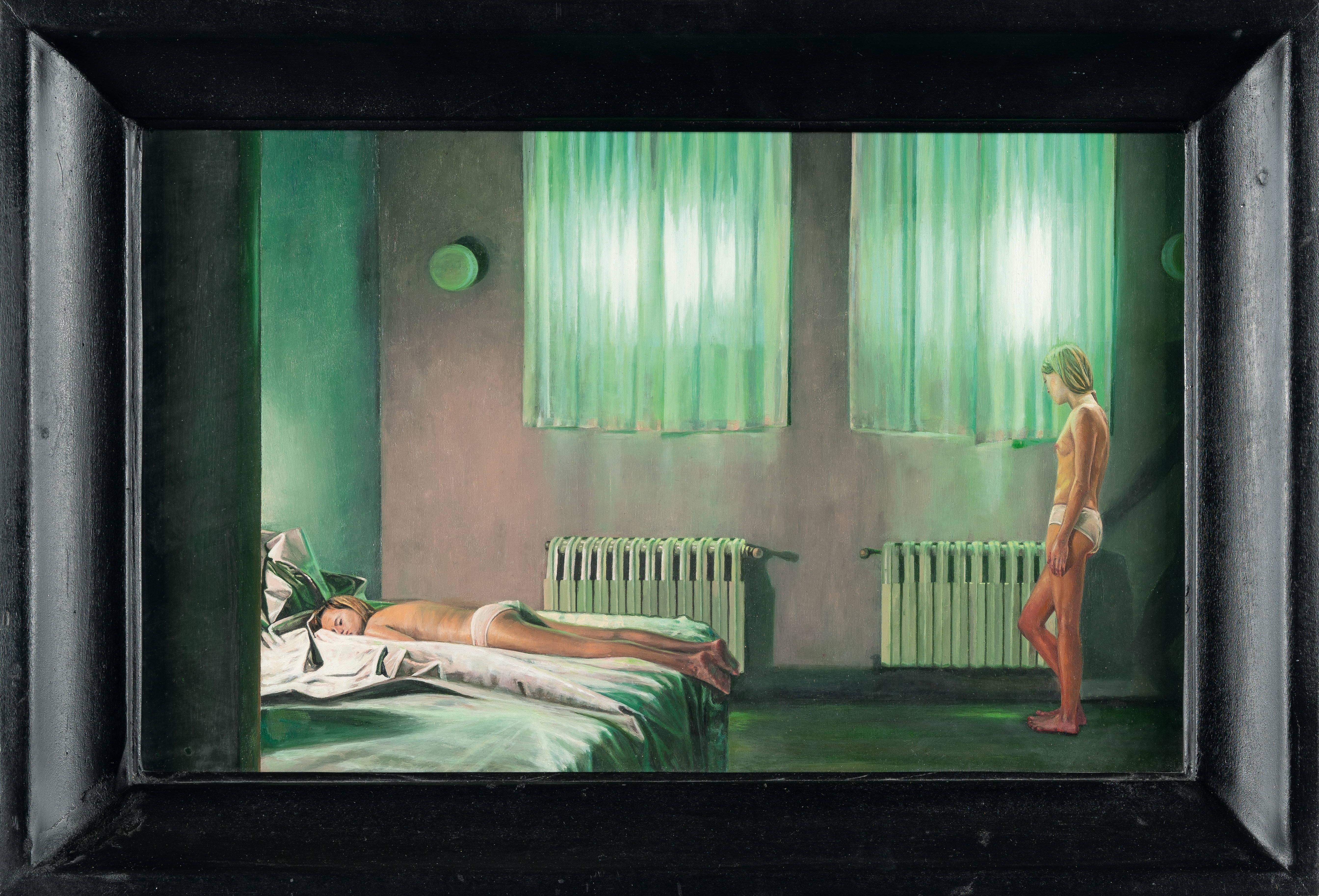 Artwork by Aris Kalaizis, At the end of impatience, Made of Oil on fibreboard