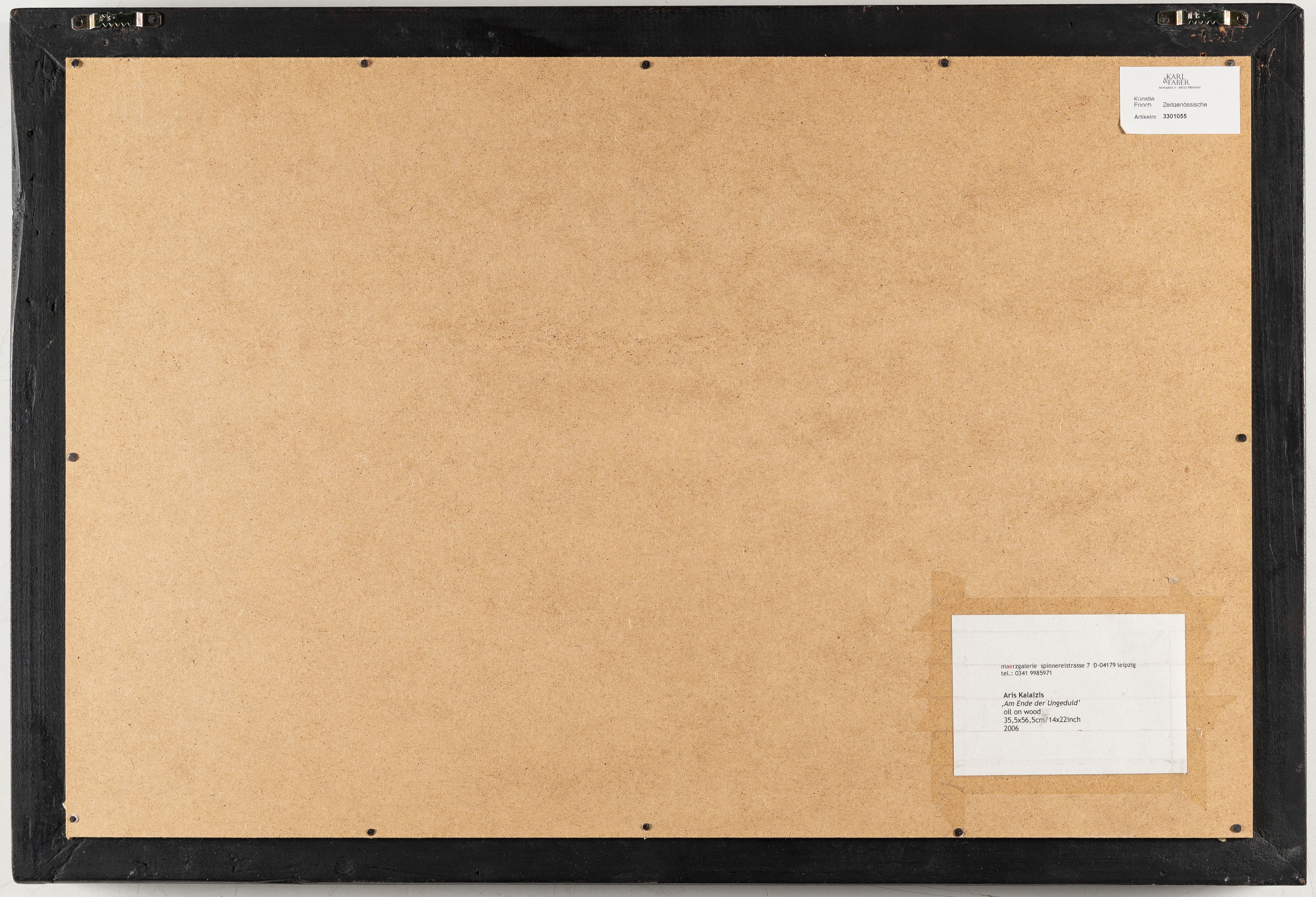 Artwork by Aris Kalaizis, At the end of impatience, Made of Oil on fibreboard