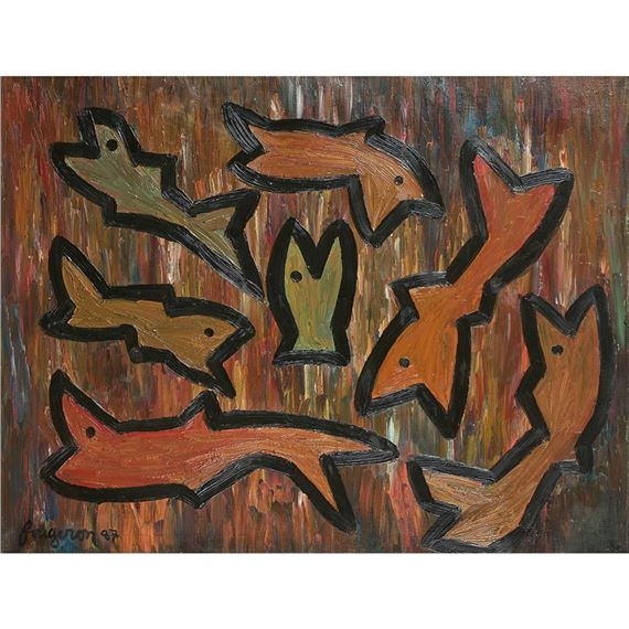 LES POISSONS by André Fougeron, 1987