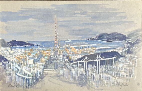 Harbour town by Walter Hangarter