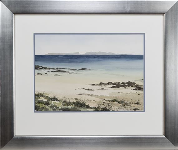 RHUM AND EIGG FROM ARISAIG by David M Graham