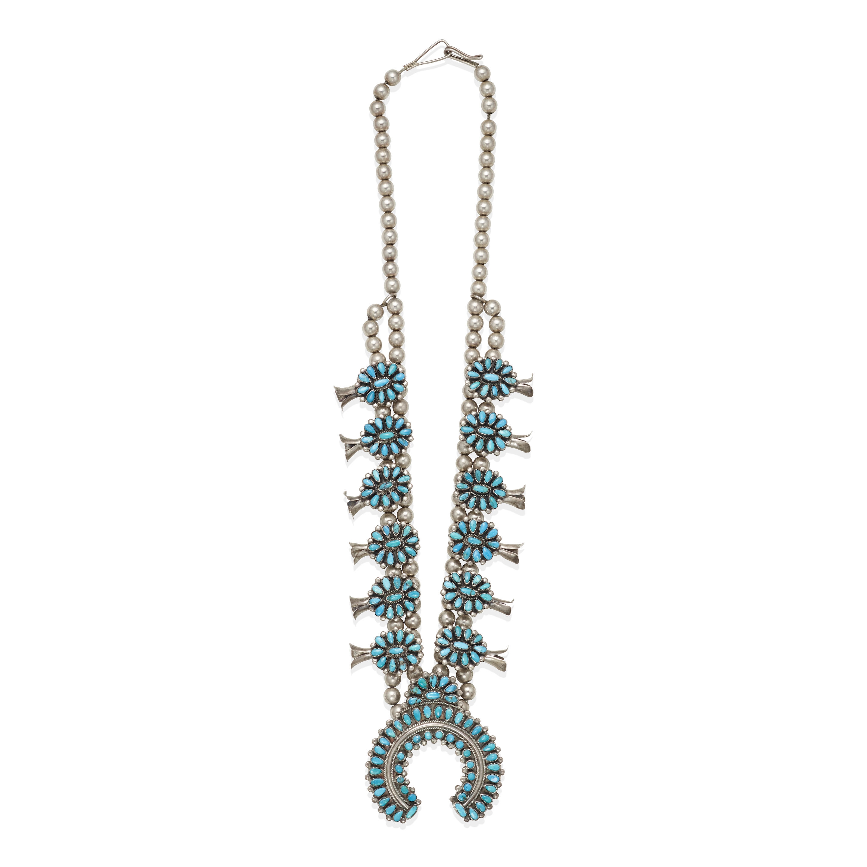 J.M. Begay | A J.M. Begay squash blossom necklace | MutualArt