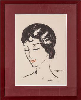 Kees van Dongen | Jeune femme les yeux baissés (ca. 1929) | MutualArt