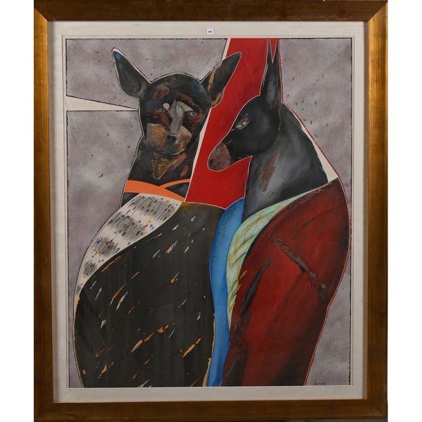 Michel Potier | The donkey and the dog | MutualArt
