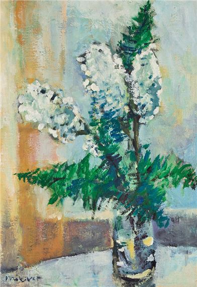 Blomsterstilleben by Olev Mikiver