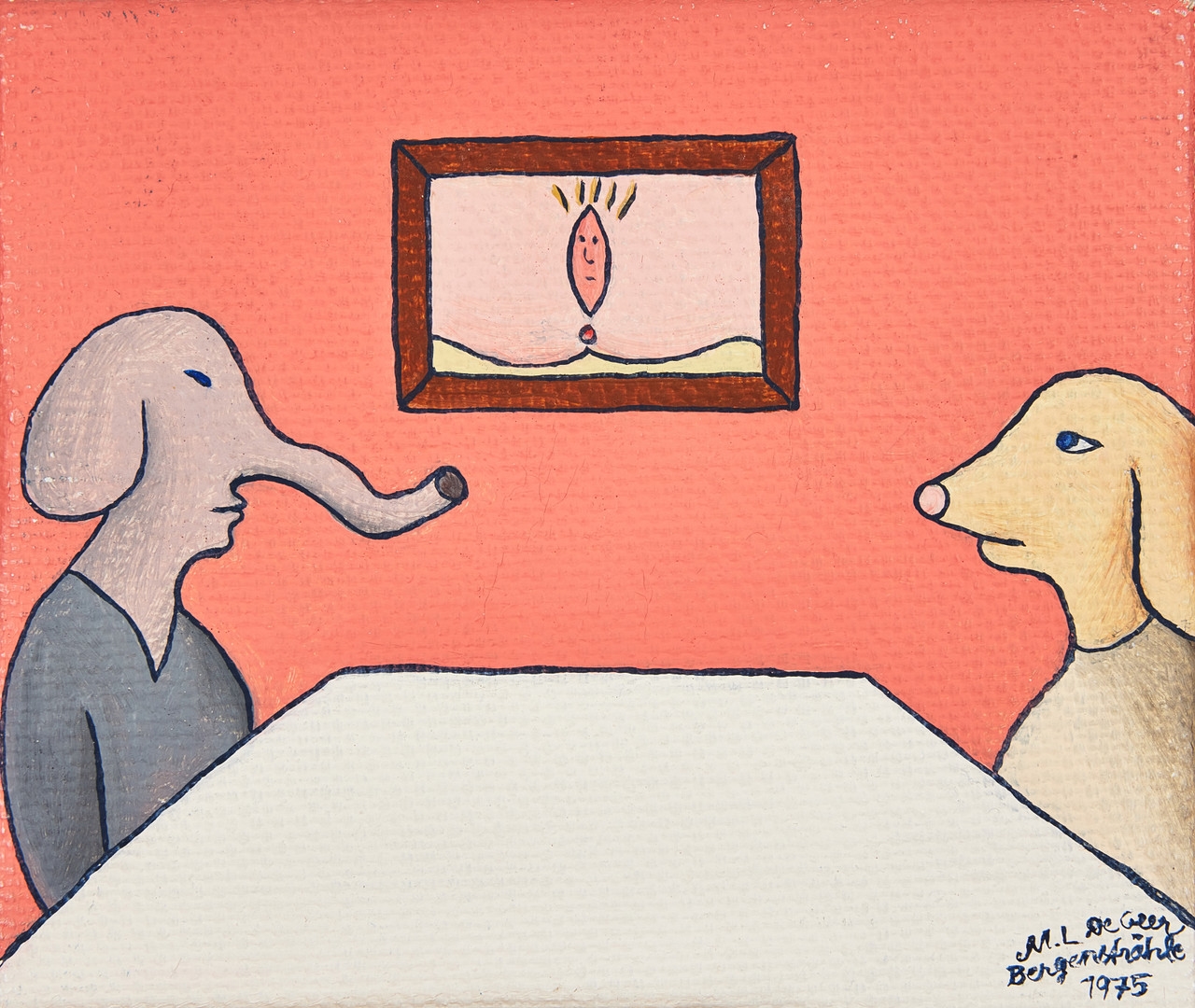 Artwork by Marie-Louise Ekman, Untitled, Made of oil on canvas