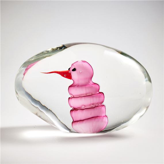 "Uccelino Scolo rosa (uovo pieno)"